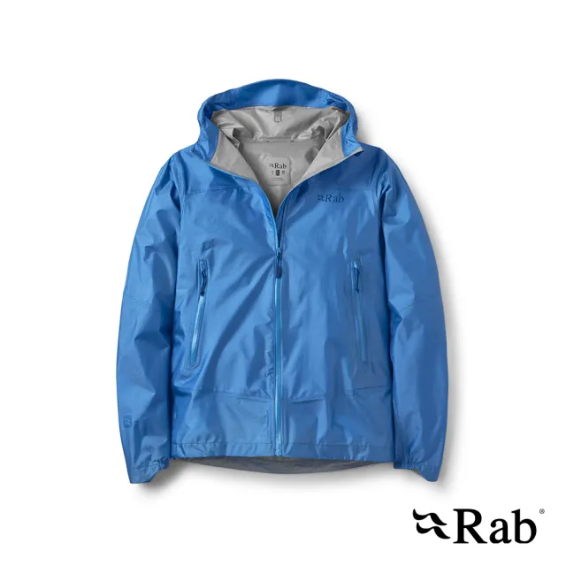 【RAB】Phantom Mountain Jacket Wmns 輕量越野防水連帽外套 藍知更鳥 女款 #QWI72
