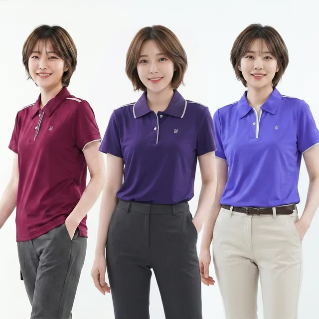 【遊遍天下】MIT台灣製女款抗UV防曬涼感吸濕排汗機能POLO衫(M-5L 大尺碼)