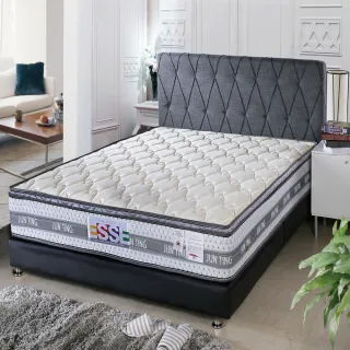 【ESSE 御璽】台灣製雙人天絲三線硬式彈簧床墊5x6.2尺x19cm入門款