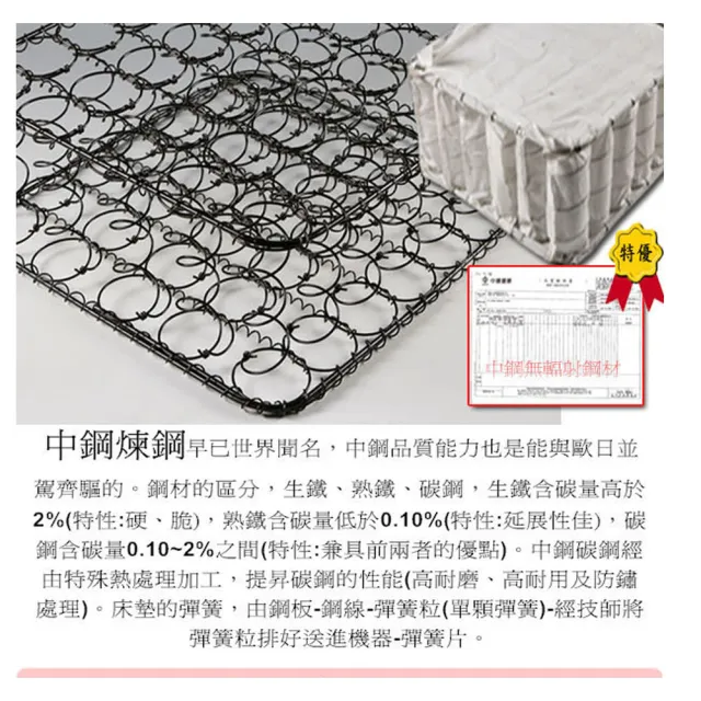 【ESSE 御璽】台灣製雙人天絲三線硬式彈簧床墊5x6.2尺x19cm入門款