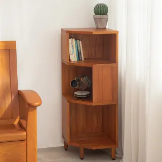 【Mahogany 瑪荷尼家具】免組裝 40X40X109 轉角矮櫃 全原木桃花心木  收納櫃 ART-E12