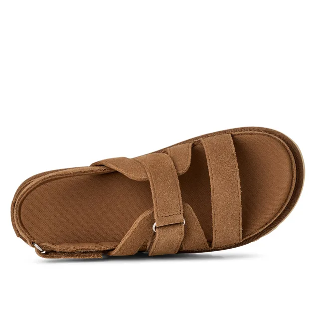 【UGG】涼鞋女鞋 麂皮 魔鬼氈 Goldenstar Gleam 栗子棕 UG1175122CHE