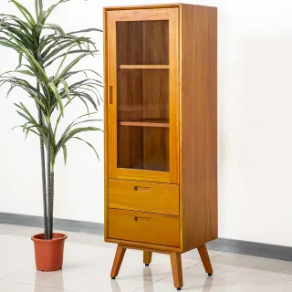 【Mahogany 瑪荷尼家具】免組裝  50X40X150  晨光1.6裝飾櫃  全原木桃花心木 櫃 M1-TP30-1.6M (H:150)