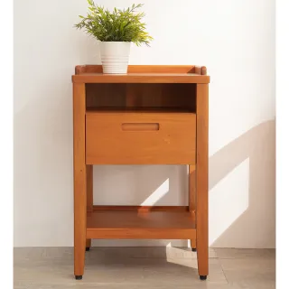 【Mahogany 瑪荷尼家具】免組裝  45X40X70  誠品米蘭多功能邊几  全原木桃花心木  邊几   M1-FS61-5(G2-45)