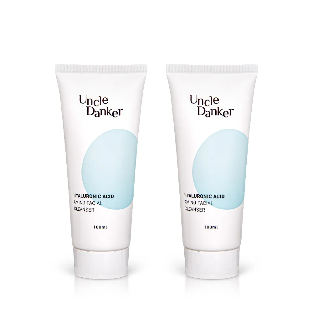 【Uncle Danker 蛋殼北北】淨潤玻尿酸胺基酸洗面乳 100ml 2入組(醫美雷射修護 孕婦 兒童 敏感肌適用)