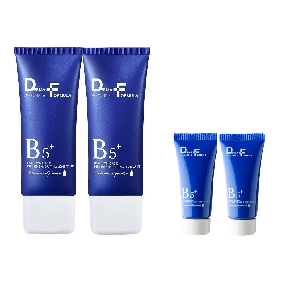 【DF 美肌醫生】玻尿酸超導保濕瞬效輕乳霜40mlX2入(贈超值獨家組)