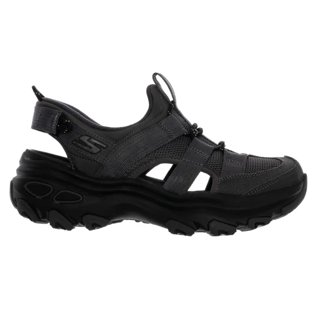 【SKECHERS】女鞋 戶外越野系列 涼拖鞋 越野涼鞋 瞬穿舒適科技 D LITE MAX (180397BKCC)