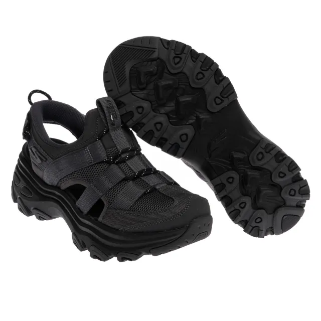 【SKECHERS】女鞋 戶外越野系列 涼拖鞋 越野涼鞋 瞬穿舒適科技 D LITE MAX (180397BKCC)
