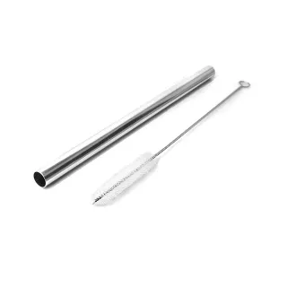 【GREEN BELL 綠貝】316不鏽鋼珍珠吸管 口徑1.2cm-附吸管刷(安全 圓潤不傷口 耐酸 環保 珍奶 SGS)