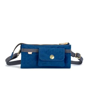 【satana】Soldier 長夾斜背包 防盜小包 護照包 手機包 側背包 6.7吋手機 台灣製 SOS2551 - 海軍藍