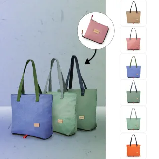 【satana】速達 Soldier 折疊托特包 購物袋 手提包 輕量防潑水 A4文件 台灣製 SOS2855 - 多色