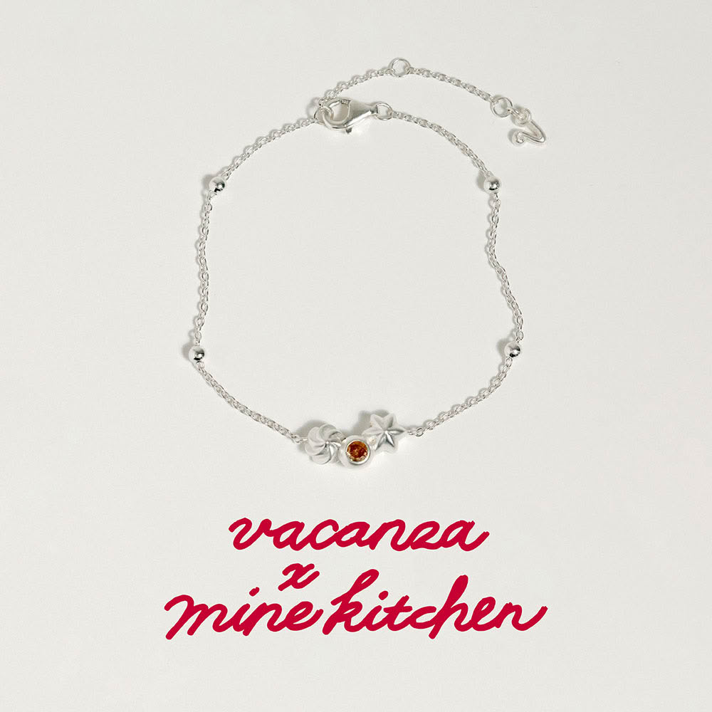 【vacanza】mine kitchen聯名|925純銀|檸檬覆盆莓 純銀手鍊 (抗過敏 母親節禮物 生日禮物)