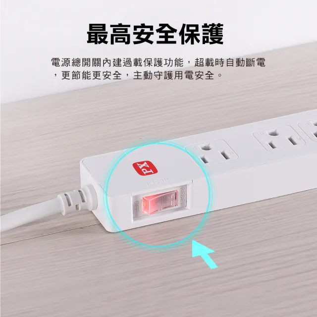【PX 大通】(5入組)3年保固台灣製造防火防雷突波快充 usb 1開4插三孔插座電源延長線1.2米4尺(PEC-314U4W)