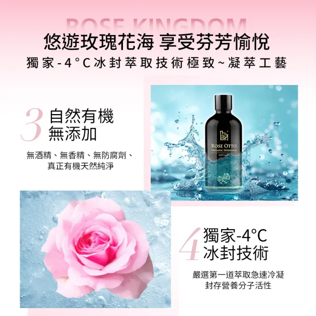 即期品【Bonnie House 植享家】玫瑰純露補水囤貨組-100ml5入