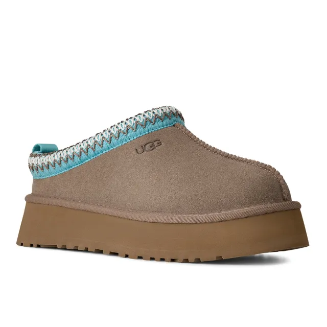 【UGG】穆勒鞋 女鞋 毛毛拖鞋 Tazz II 馴鹿棕 冰藍 UG1174471CPPH