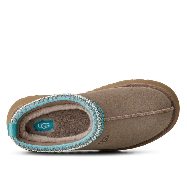 【UGG】穆勒鞋 女鞋 毛毛拖鞋 Tazz II 馴鹿棕 冰藍 UG1174471CPPH