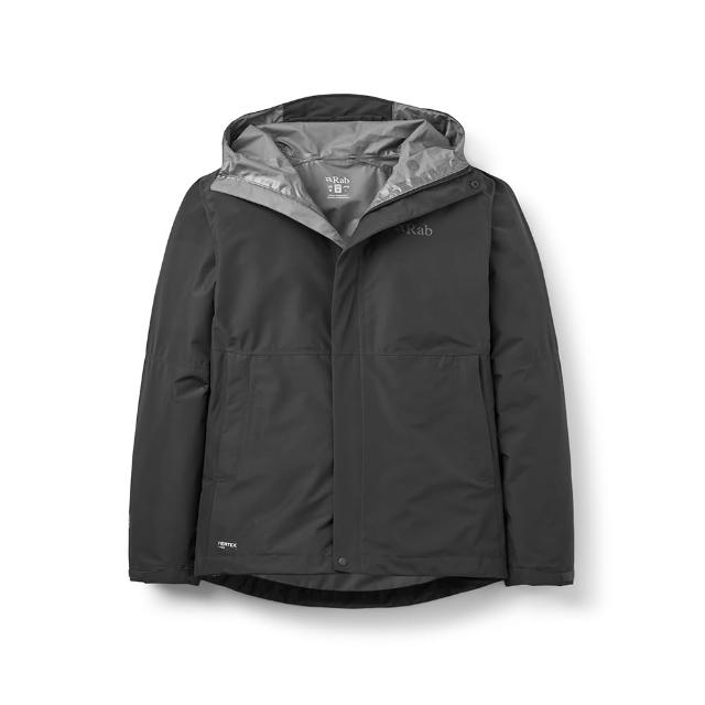 【RAB】Downpour Jacket 防風防水連帽外套 黑色 男款 #QWI06