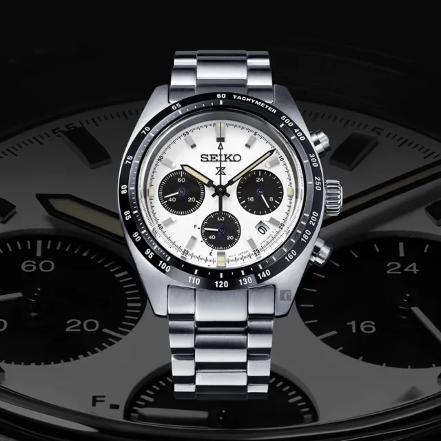 【SEIKO 精工】熊貓 Prospex 太陽能三眼計時手錶 開學禮 送禮 推薦(SSC961P1/V192-00A0S)