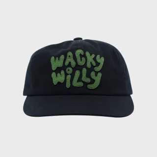 【Wacky WiLLY】官方旗艦館 Logo貼布半平沿帽(ACC帽子 黑色)