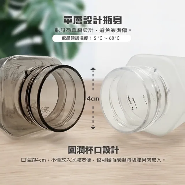 【GREEN BELL 綠貝】白色霧面手提花森水壺600ml(隨行 輕巧 提帶 野餐 戶外 SGS)