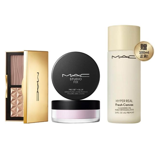 【M.A.C】一拍美肌造山美顏組(超持妝輕透濾鏡蜜粉+口袋雙色修容打亮盤7g)