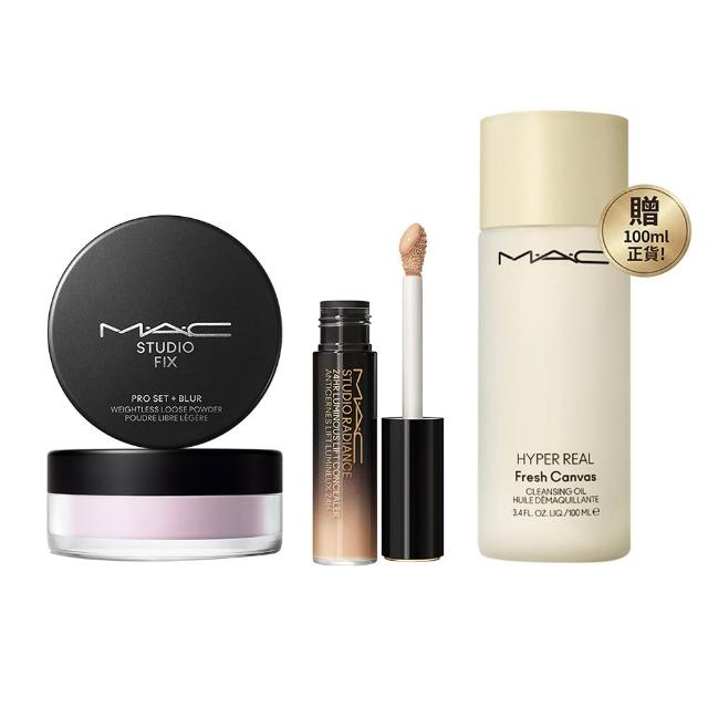 【M.A.C】遮瑕定妝神隊友組(超持妝輕透濾鏡蜜粉+超持妝奢緞遮瑕精華)