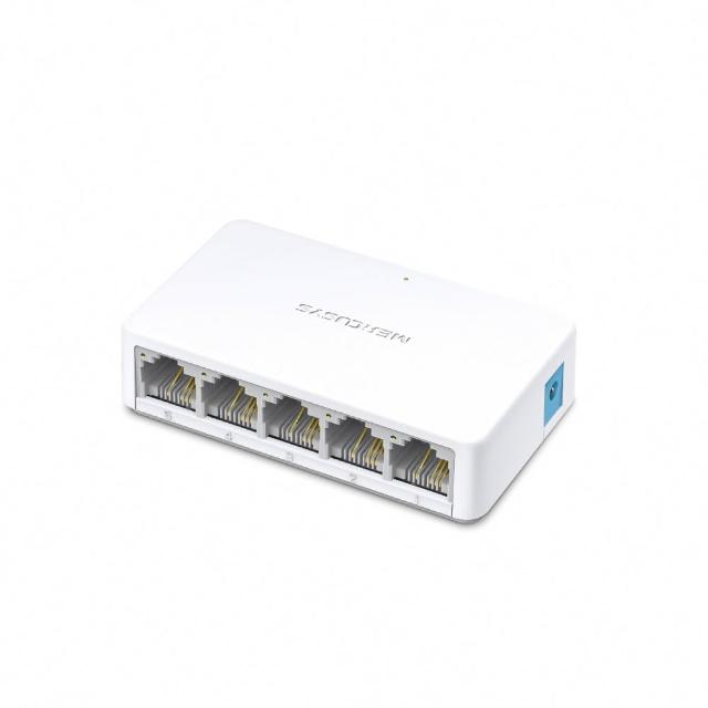【Mercusys 水星】5埠 port 10/100Mbps 桌上型 簡易型乙太網路交換器 隨插即用 switch hub(MS105)