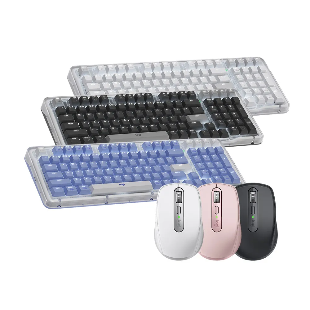 【Logitech 羅技】ALTO KEYS K98M機械式無線鍵盤 + MX Anywhere 3S無線藍牙行動滑鼠
