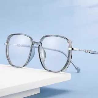 UV變色抗藍光 時尚放大眼鏡(濾藍光變色放大老花眼鏡)