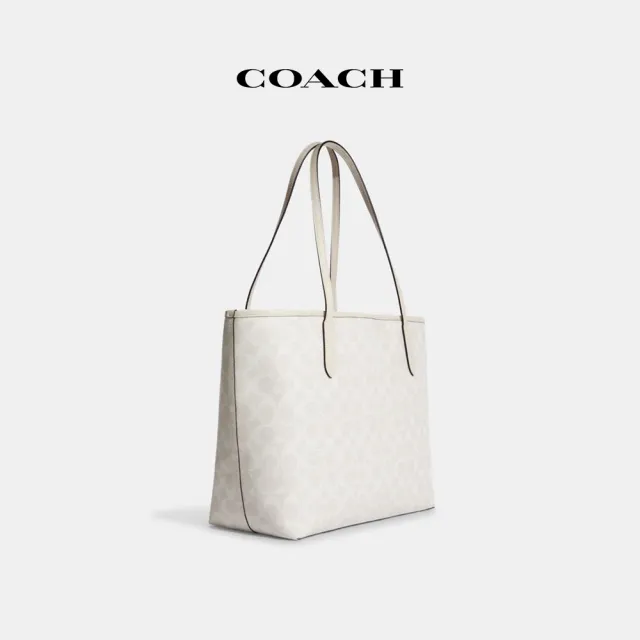 【COACH】蔻馳官方直營 CITY經典Logo托特包 托特手袋-多色任選(CV976/CCQ28/CBM58)