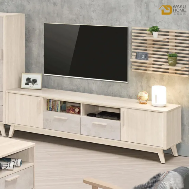 【WAKUHOME 瓦酷家具】Hank 6尺中抽長櫃 A002-326-4