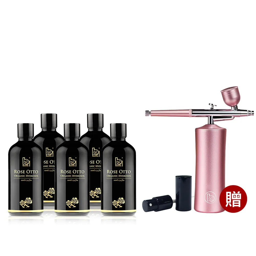 即期品【Bonnie House 植享家】玫瑰純露補水囤貨組-100ml5入