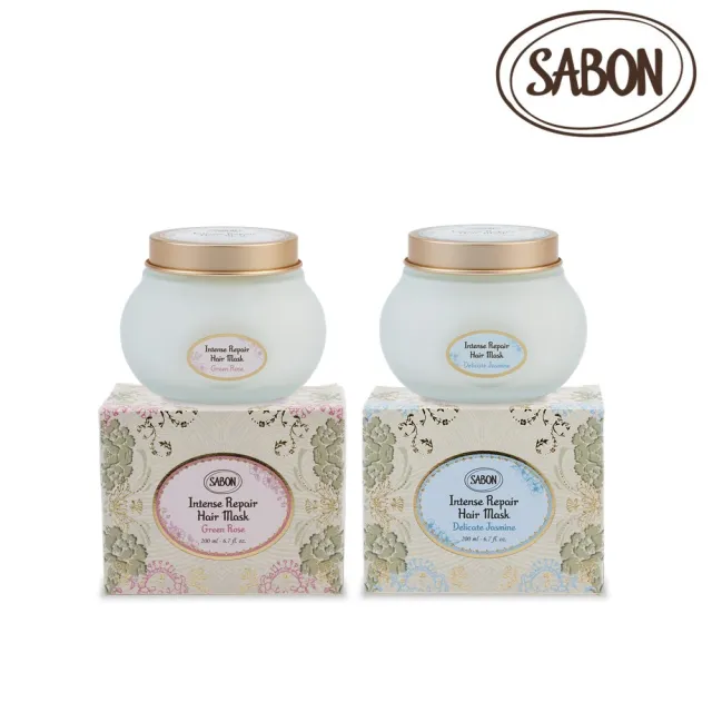 【SABON】官方直營 髮肌養護組(死海鹽頭皮磨砂膏300g+三效修護煥髮膜200ml)