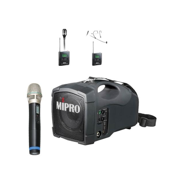 MIPRO嘉強 MA-189 MIPRO 嘉強 MA-189 UHF單頻無線麥克風喊話器,搭載 ACT-32H 接收器,提供領夾式、頸掛式或手提式麥克風三種組合任意選配。適合會議及戶外使用,單一指向式設計,黑色系外觀,鋰離子電池供電,臺灣製造,享1年保固及NCC認證。輕便耐用,紅外線同步,確保清晰聲音傳播,提升溝通效率。
