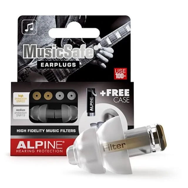 【ALPINE】Music Safe 專業音樂人耳塞 打鼓 爵士鼓 練團 降噪 隔音耳塞 表演 演唱會(原廠公司貨)