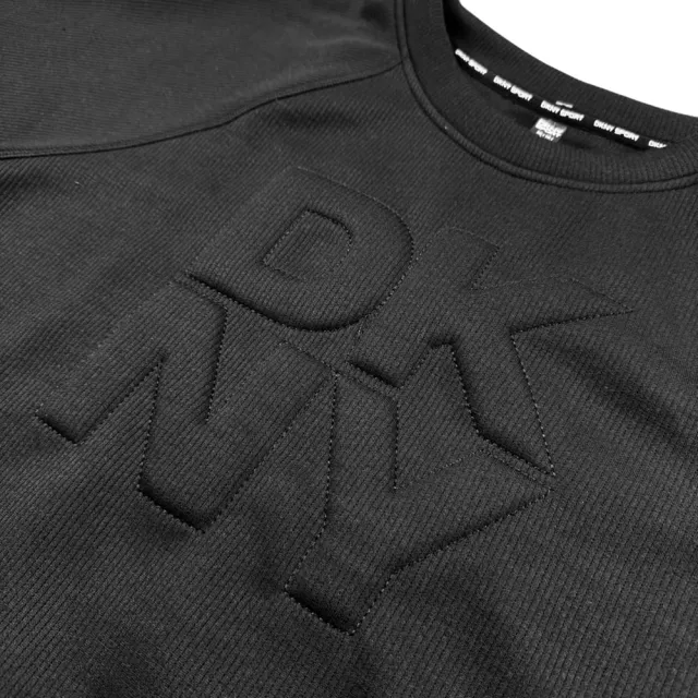 【DKNY】三色 立體大標 DKNY 女款 長T 寬短版型 落肩 彈性 長袖 T恤 縮口 無刷毛 @1796