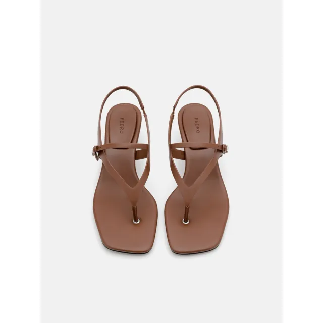 【PEDRO】Eny 皮革中跟涼鞋(小CK集團品牌 新品上市)