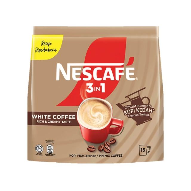 【NESCAFE 雀巢咖啡】三合一即溶咖啡-嚴選白咖啡450g15入 (奶香配方升級)