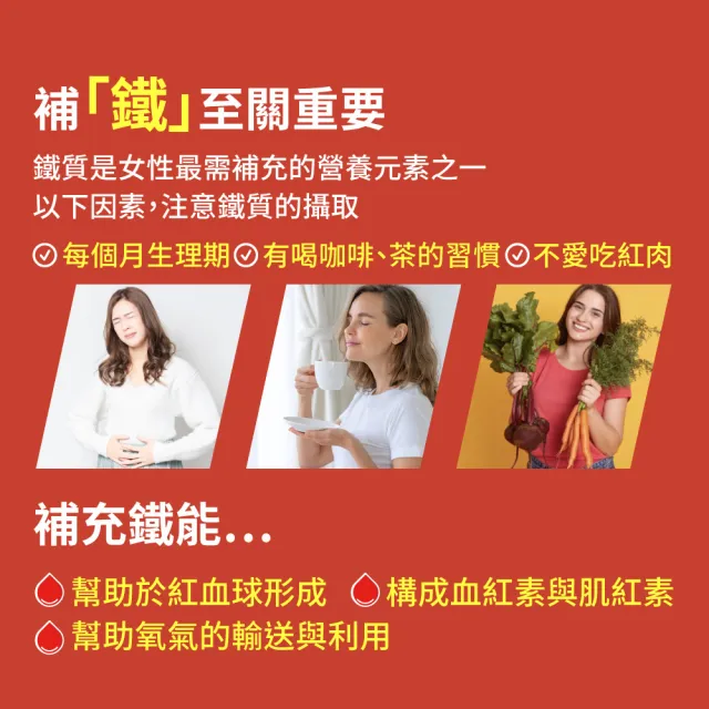 【德國 Natural Fit 活粒適】植物萃取含鐵&維生素C膠囊 三入組 60粒/入(素食 咖哩葉萃取植物鐵 補鐵)