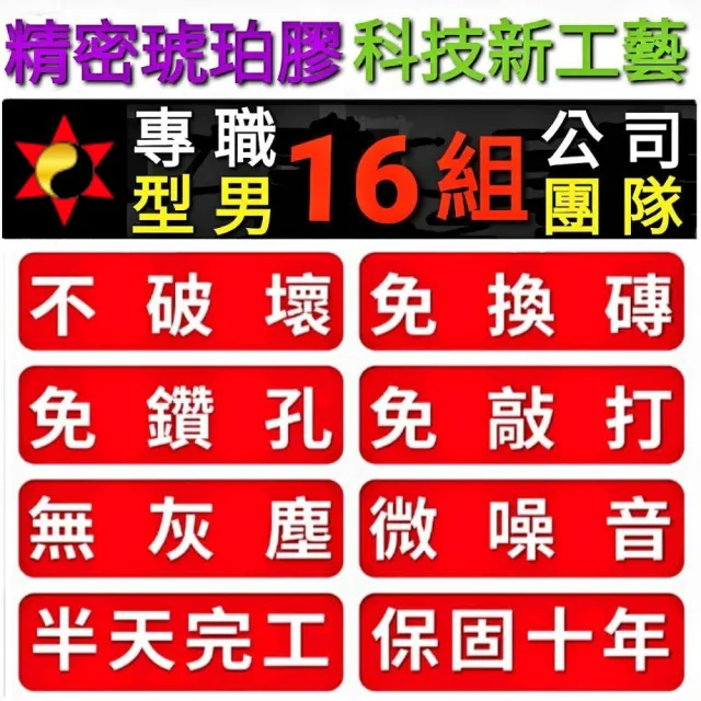 【地磚修繕 60片至99片】拋光石英磚修理服務(60公分x60公分　空心隆起灌膠)