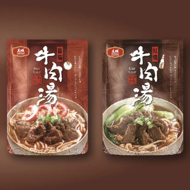 【大成】紅燒／蕃茄牛肉湯25包組(500g／包  超商團購)