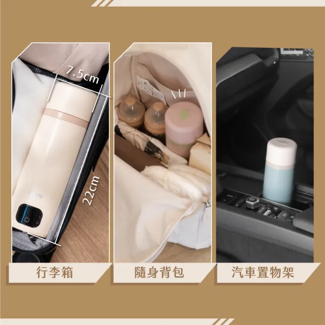【KINYO】四季溫控快煮杯380ML 保溫杯 電熱水杯 燒水杯 加熱杯(國際電壓100-240V WV-KHP1230)