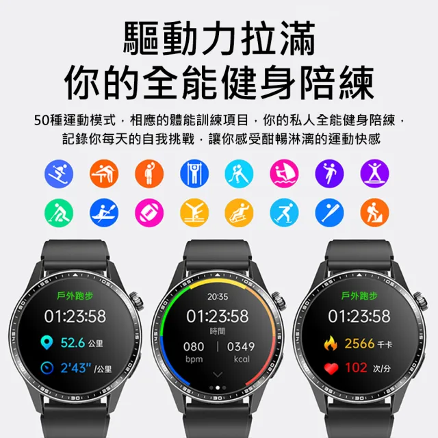 【AFAMIC 艾法】C29S藍牙通話心率GPS運動智慧手錶(心率偵測 運動手環 智慧手環 運動手錶)