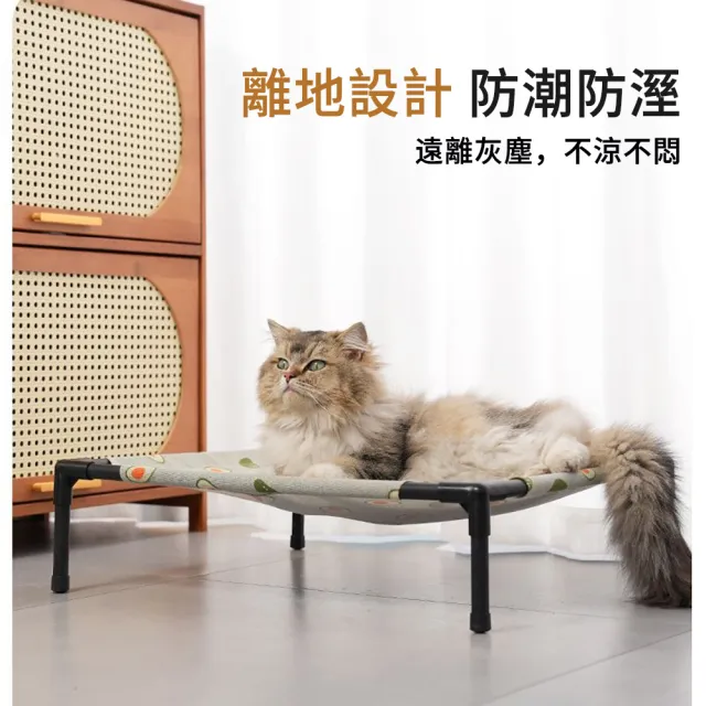【BaoBay】加厚耐咬 防潮貓咪行軍床 可拆洗寵物床 貓咪涼感床 貓窩（45*50*12cm）