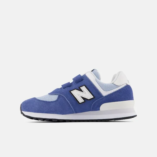 【NEW BALANCE】NB 運動鞋 童鞋 中童 兒童 魔鬼氈 藍白 P5742I6