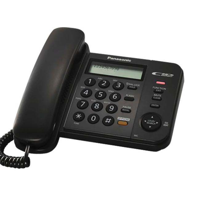 【Panasonic 國際牌】有線來電顯示電話機(KX-TS580 黑)