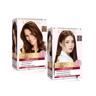 【L’OREAL Paris 巴黎萊雅】優媚霜三重護髮染髮霜x2入組-韓韶禧PICK/沙龍級染護
