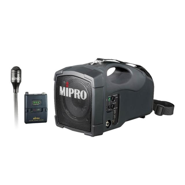 【MIPRO】MA-101G PLUS配1領夾無線麥克風(單頻5.8GHz無線麥克風喊話器 嘉強公司貨)