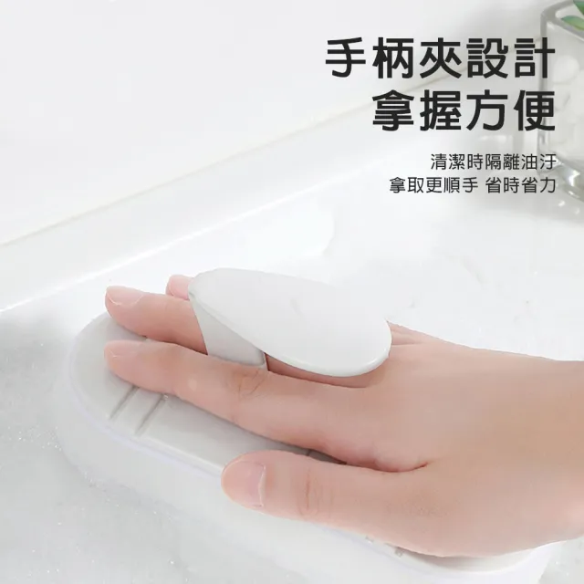 蘿林嚴選 可彎曲清潔刷 3入組 手柄刷 海綿刷 海綿擦 轉角刷 魔術擦 握把刷 手把刷 ROYALLIN