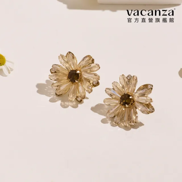 【vacanza】復古情懷花朵 925純銀飾品 銀針耳環 (抗過敏 情人節禮物 生日禮物)